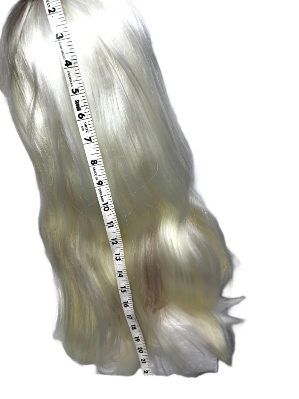 Pony Express 24” Long Platinum Blonde  Straight Wig w/ Bangs  New Old Stock Y2K